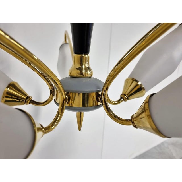 Mid-Century Italian Chandelier, 1960s For Sale - Image 11 of 12