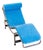 Vintage Le Corbusier Chaise in Blue Mohair Cushion For Sale