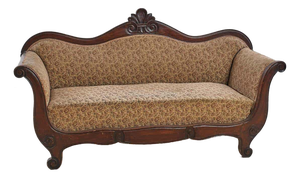 Luigi Filippo Sofa in Walnut, Mid-19th Century