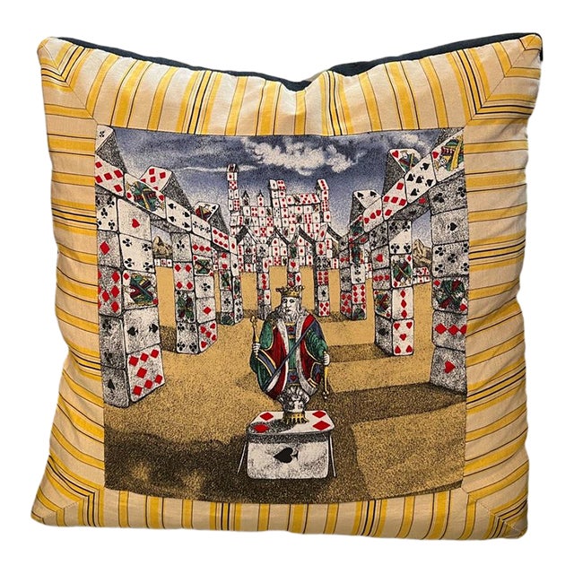 Vintage Pierro Fornasetti Down Throw Pillow Chairish