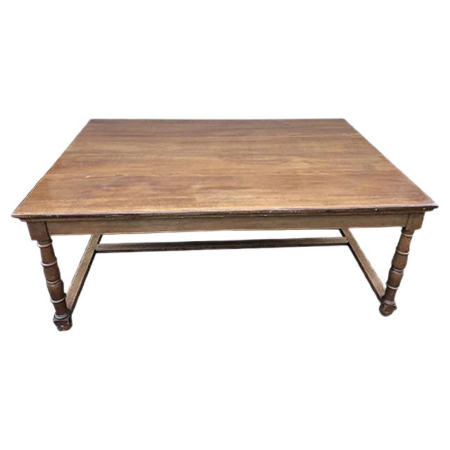 Antique French Embassy Oak Table For Sale