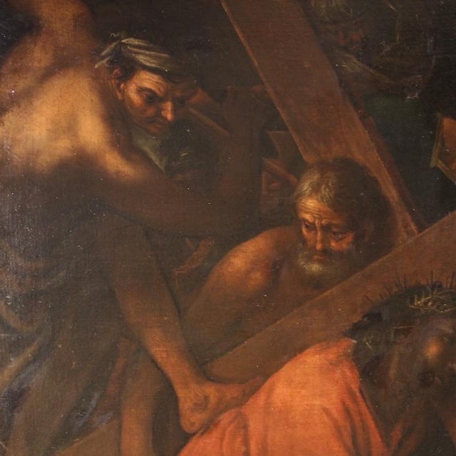 Unknown, The Way of the Cross, 1670, Oil on Canvas For Sale - Image 11 of 13