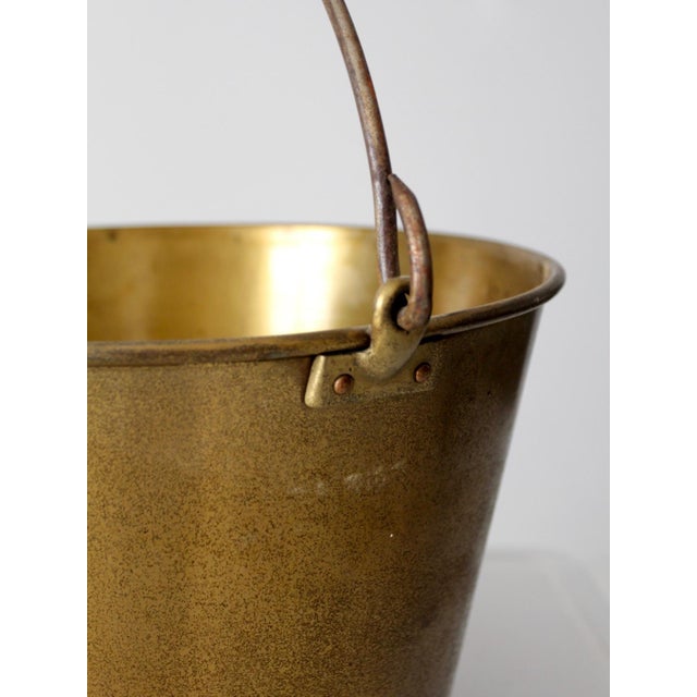 Early 20th Century Antique Ansonia Brass Company Brass Bucket For Sale - Image 5 of 14