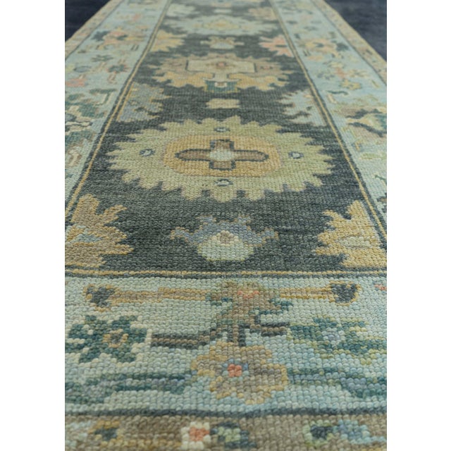 Turkish Oushak Rug 2'9" x 7'9" #19198 For Sale In Houston - Image 6 of 8