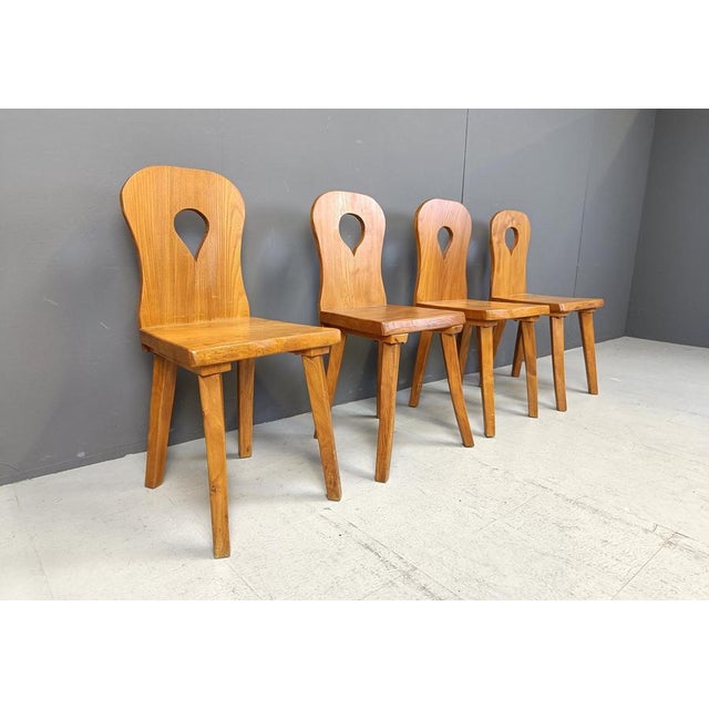 Vintage Brutalist Dining Chairs, 1960s, Set of 4 For Sale - Image 6 of 12