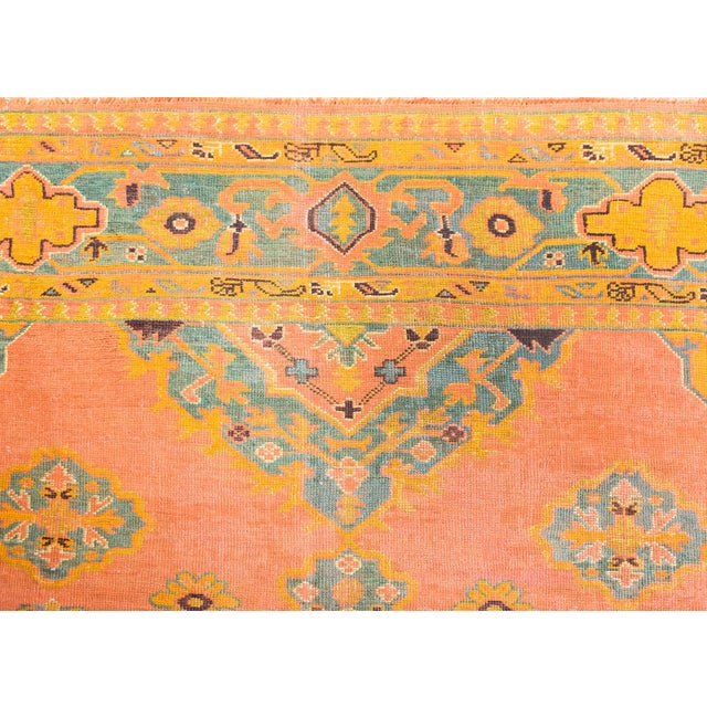 Early 20th Century Turkish Oushak Rug For Sale - Image 10 of 15