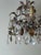 1950s Hollywood Regency Crystal 3-Arm Chandelier with Rose-Lilac Crystals from Palwa, 1950s For Sale - Image 5 of 17