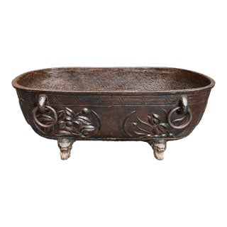 19th Century Chinese Cast Iron Bath Tub or Substantial Jardinière For Sale