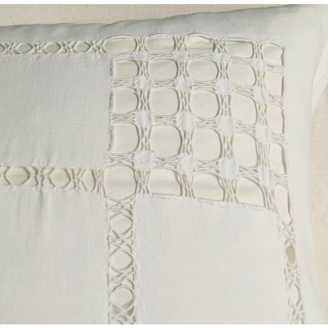 # Antique French Linen Pillow Covers, Pair c.1900 Monogrammed Trousseau Quality Handmade Paris **Category:** Pillows &...