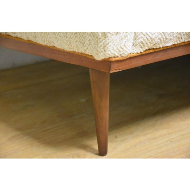 Textile Milo Baughman Beige Sofa For Sale - Image 7 of 10