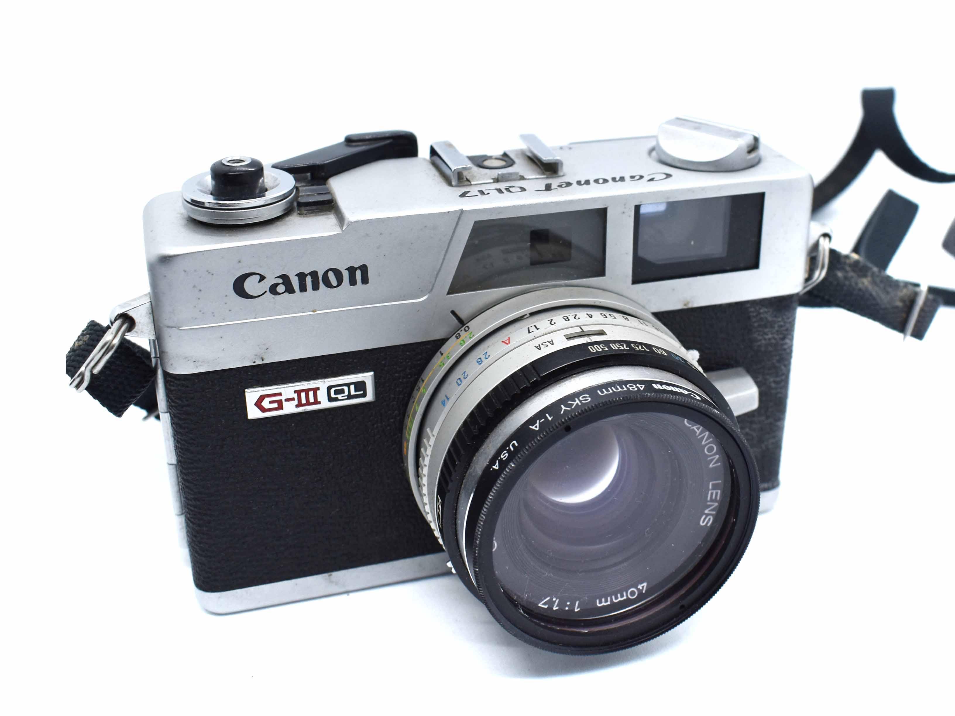 1970 Canon Canonet G-Iii Ql17 Rangefinder Film Camera With