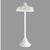 Antique Victorian White Painted Wicker Floor Lamp with Shade with flared base & removable curved dome shade In good...