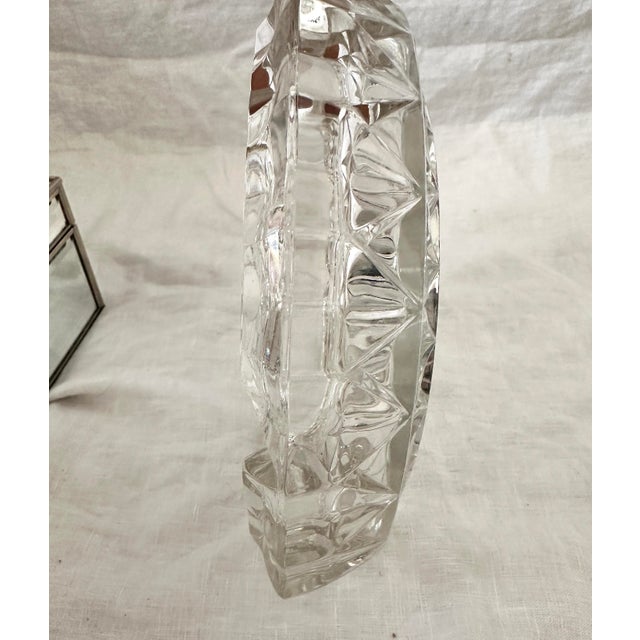 Transparent Vintage Libbey Clear Glass Ashtray For Sale - Image 8 of 8