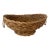 Boho Chic Rush Oval Centerpiece With Wicker Rings For Sale