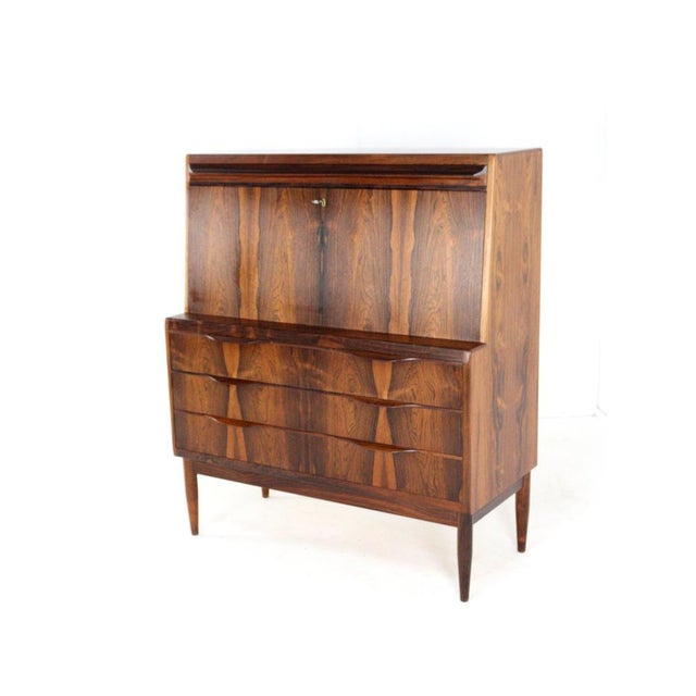 Rosewood Secretaire by Erling Torvits for Klim Møbelfabrik For Sale - Image 12 of 16