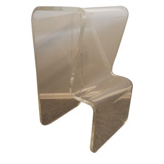 Lucite Bar Stools - A Pair For Sale