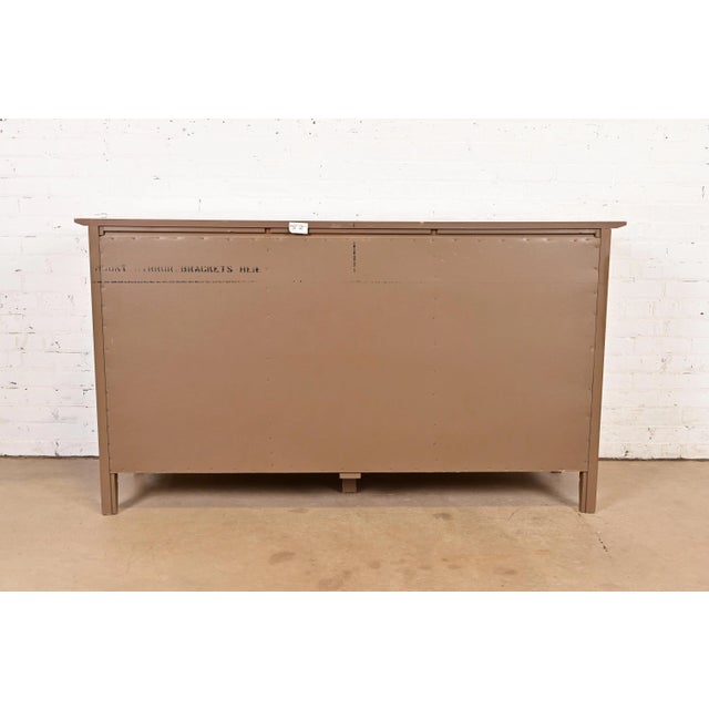 Thomasville Arts & Crafts Shaker Cherry Wood Dresser or Credenza For Sale - Image 12 of 13