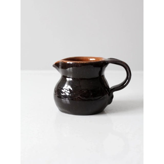 Vintage Studio Pottery Creamer Pitcher For Sale - Image 13 of 13