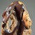 Vintage Abstract Modernist Hand Carved Burl Wood Sculpture on Stand For Sale - Image 4 of 8
