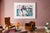 Original mixed media artwork (archival photograph + acrylic paint). Featuring a vintage black-and-white photograph of two...