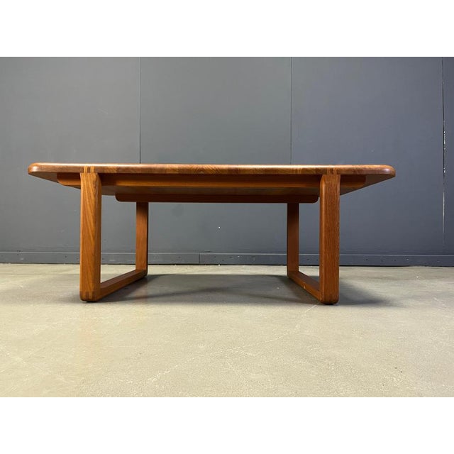 Mid-Century Scandinavian Teak Coffee Table, 1970s For Sale - Image 4 of 12