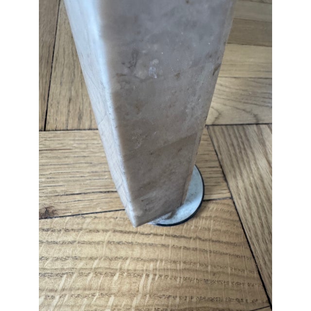 1980's Vintage Tessellated Stone Flared Arm Chair For Sale - Image 11 of 15
