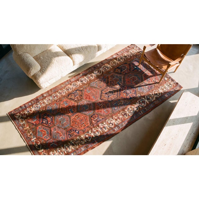19th Century W. Persian Kurdish Carpet ( 5'' x 10'6'' - 152 x 320 ) For Sale - Image 14 of 15