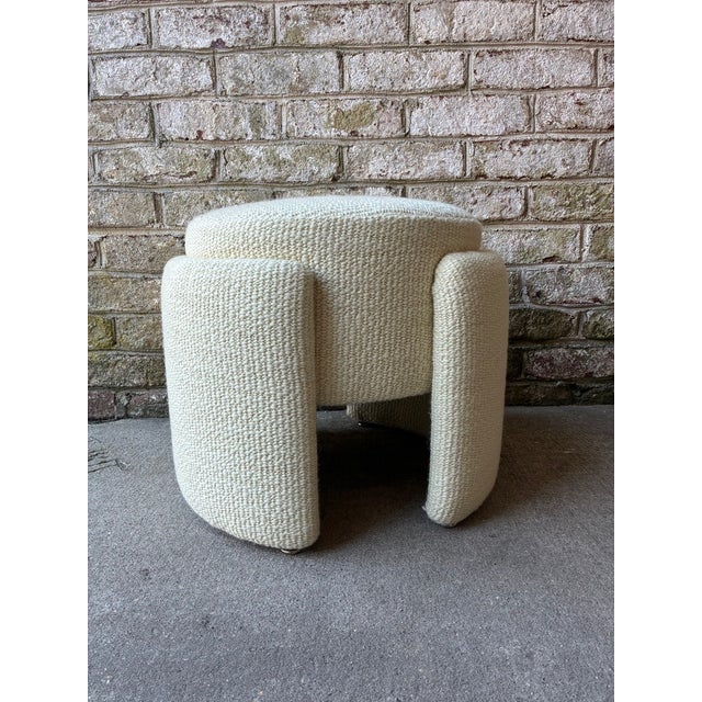Mid 20th Century Vintage Wrap Pouf, Newly Reupholstered For Sale - Image 5 of 13