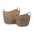 Contemporary Handle Scoop Basket Set of Two For Sale - Image 3 of 3