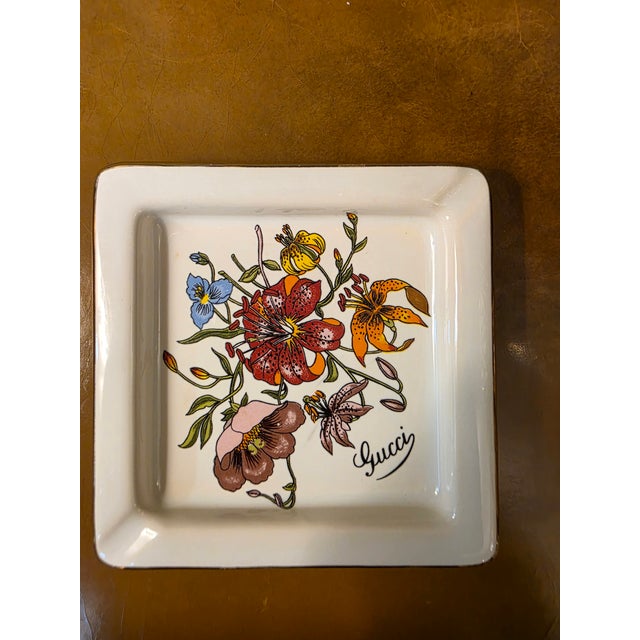 excellent condition vintage Gucci flora design ashtray