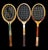 Vintage Wooden Tennis Rackets Wall Display Set. Set of 6. Spaulding, Wilson, Etc For Sale In San Francisco - Image 6 of 7