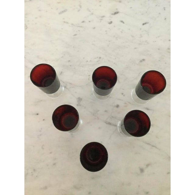 1970s Vintage Cristal d'Arque-Durand Roemer Glasses- Set of 6 For Sale - Image 5 of 8