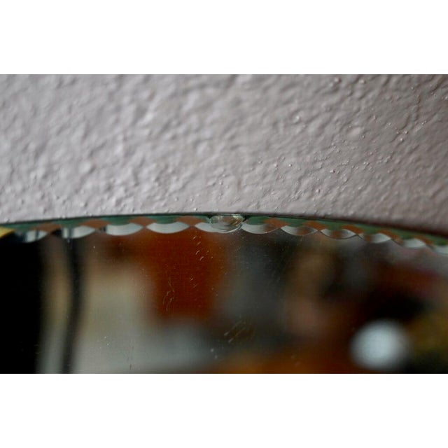 Contemporary Bohemian Beveled Oval Mirror For Sale - Image 3 of 5