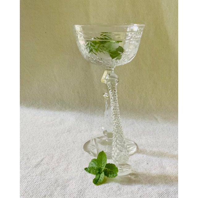 1930s Art Deco Cambridge Glass Bartender's Muddler, Crystal Barware Single, Nantucket Estate For Sale - Image 6 of 18
