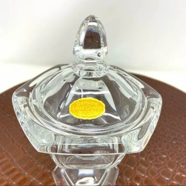 Vintage 1980s House of Goebel Footed Candy Dish With Lid For Sale - Image 4 of 6
