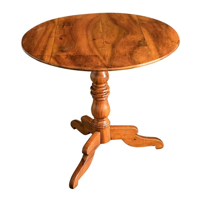 French 19th Century Fruitwood Pedestal Table For Sale In Baton Rouge - Image 6 of 6