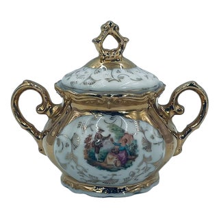 Italian Porcelain Sugar Bowl, 1969 For Sale