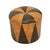 Vintage Round Pouf in Two-Tone Skai, 1960s For Sale - Image 4 of 12