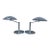 Mid 20th Century Mid Century Modern Space Age Flying Saucer Style Table Lamp - Pair For Sale