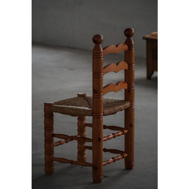Modern Brutalist French Chairs in the style of Charles Dudouyt, 1960s, Set of 6 For Sale - Image 18 of 18