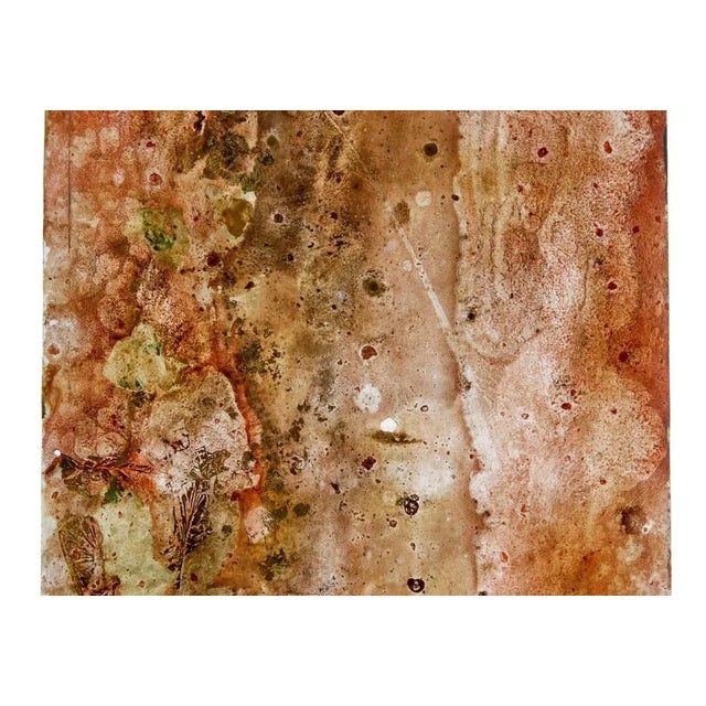 Orange French Abstract Acrylic Panels, 1950s, Set of 2 For Sale - Image 8 of 10