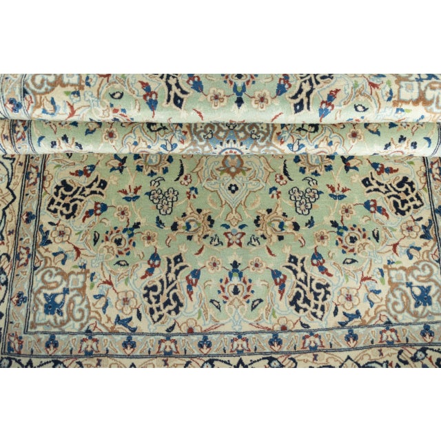 Hand-Knotted Oriental Rug in Silk For Sale - Image 10 of 13