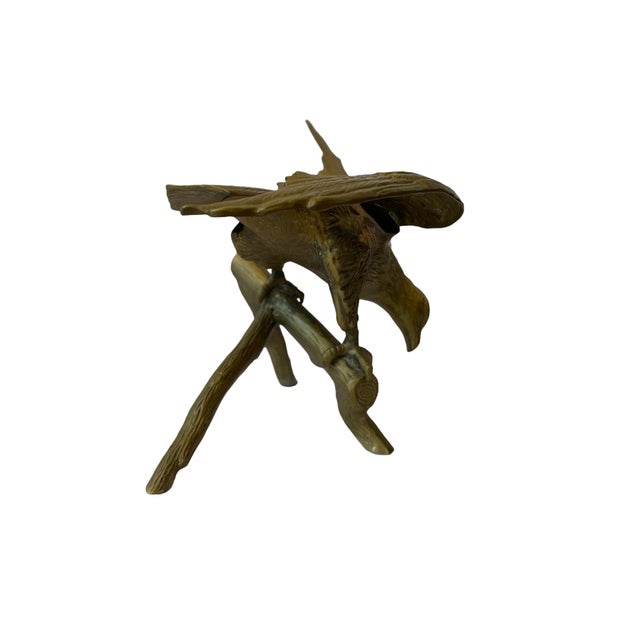 Mid 20th Century Brass Eagle Statue For Sale - Image 4 of 6