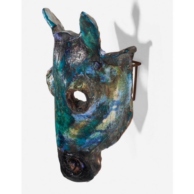 Henrik Allert Horse Head Wall Sculpture Sweden, 1995c. For Sale - Image 4 of 7