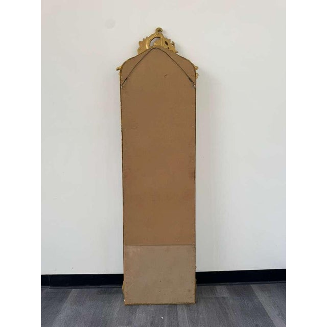 Rococo Gold Floor Mirror – Romantic Ornate Statement Piece For Sale - Image 4 of 12