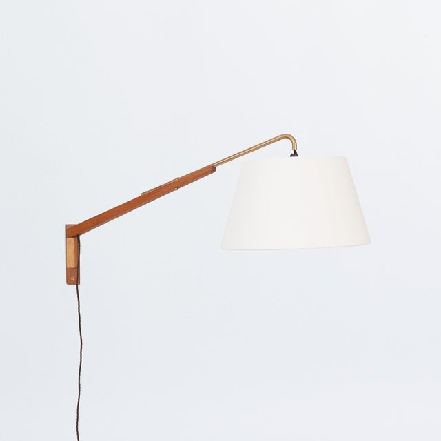Brown Telescopic Wall Lamp, 1950s For Sale - Image 8 of 8