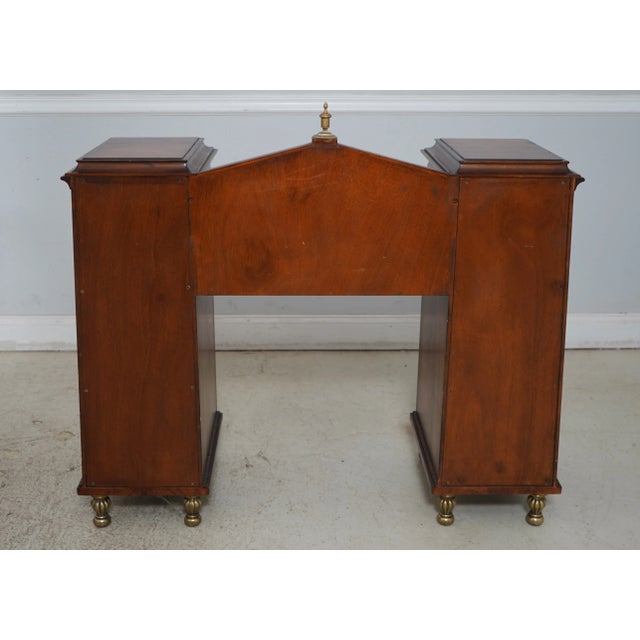 Century Monarch Kneehole Empire Mahogany Vanity For Sale - Image 11 of 12