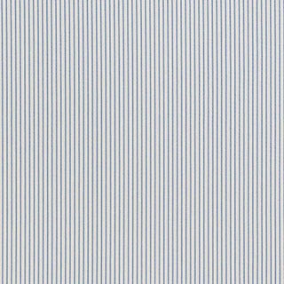 Sample - Schumacher Stitched Stripe Indoor & Outdoor Fabric in Blue For Sale