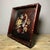 Black Vintage Chinese Zitan Wood Tea Tray | Mother-of-Pearl Inlaid Bird & Flower Motif For Sale - Image 8 of 9