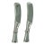 Contemporary 2023 Christofle “Babylone” Silver Plated Butter Spreader Knives- Set of 2 For Sale